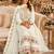Beige premium embroidered chinon salwar suit
