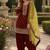 Maroon embroidered viscose patiala salwar suit