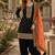 Black embroidered viscose patiala salwar suit