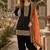 Black embroidered viscose patiala salwar suit