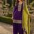 Purple embroidered viscose patiala salwar suit
