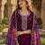 Maroon silk embroidered viscose thread jari work salwar suit