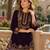 Lavener-puple embroidery sequin & thread work velvet salwar suit
