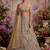Royal Beige Zari Work Net Wedding Wear Lehenga Choli With Dupatta