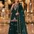 Green vichitra suit with embroidered viscose thread jari & sequin work
