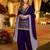 Purple silk farshi salwar suit with codding dori & sequin work