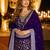 Purple silk farshi salwar suit with codding dori & sequin work