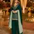 Green silk farshi salwar suit with codding dori & sequin work