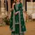 Green heavy vichitra silk suit with sequin & multi work
