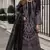 Black georgette suit with embroidered & multi thread zarkan work