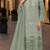 Light green organza suit with embroidery & sequin work