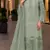 Light green organza suit with embroidery & sequin work