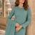 Aqua blue chiffon suit with thread embroidery & sequin work