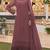D peach chiffon suit with thread embroidery & sequin work