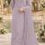 Lavender chiffon suit with thread embroidery & sequin work