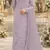 Lavender chiffon suit with thread embroidery & sequin work