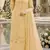 Yellow chiffon suit with thread embroidery & sequin work