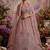 Gorgeous Pink Dori Embroidery Net Engagement Wear Lehenga With Blouse