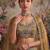 Dazzling Golden Multi Thread Work Net Reception Wear Lehenga Choli