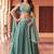 Alluring Sea Green Bead Work Silk Traditional Lehenga Choli With Dupatta