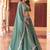 Alluring Sea Green Bead Work Silk Traditional Lehenga Choli With Dupatta