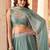 Alluring Sea Green Bead Work Silk Traditional Lehenga Choli With Dupatta
