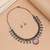 Light pink color oxidised necklace set