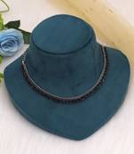 Black color oxidised necklace