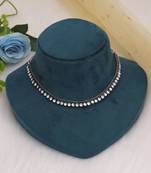 White color oxidised necklace