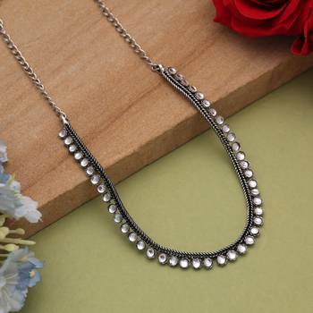 White color oxidised necklace 2