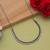 Silver color oxidised necklace