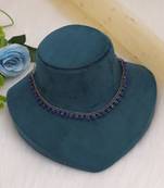 Blue color oxidised necklace