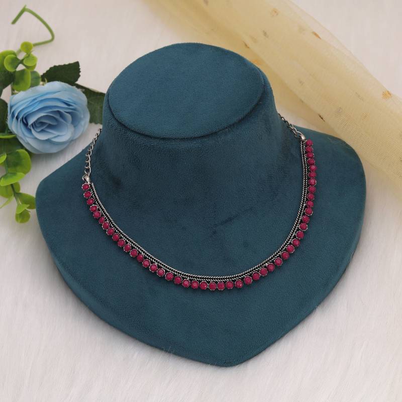 Rani color oxidised necklace