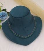 Green color oxidised necklace