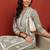 Women olive ethnic motifs chikankari embroidered regular rayon cotton liva kurta with trousers