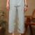 Women grey ethnic motifs embroidered chikankari liva rayon a-line kurta & palazzo set