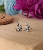 Silver color oxidised earrings