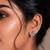 Silver color oxidised earrings