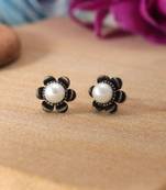 Silver color oxidised earrings