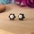 Silver color oxidised earrings