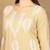 Women beige rayon ethnic motifs embroidered a-line chikankari kurta & palazzo set
