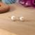 White color oxidised earrings