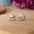 White color oxidised earrings