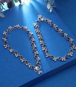 Black color oxidised anklet