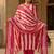 Pink stripe printed cotton stitched straight kurta set with pant for women