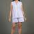 Lavender everyday wear cotton shorts co-ord set for women