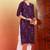 Women wine floral motifs embroidered chikankari liva rayon cotton straight long kurtas