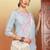 Women grey ethnic motifs embroidered chikankari liva rayon cotton straight long kurtas