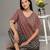 Red everyday wear cotton pyjama co-ord set for women