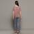 Pink everyday wear cotton pyjama co-ord set for women